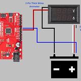 Digital DC Voltmeter/Ammeter 30V 10A - Red/Blue - Image 7