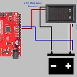 Digital DC Voltmeter/Ammeter 30V 10A - Red/Blue - Image 7