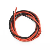 14AWG High-Temperature Silicone Wire Pair - 1m Red/Black - Image 1
