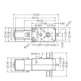 DC Gearbox Motor - TT Motor - 200RPM - 3 to 6VDC - Image 4