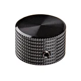Aluminium Potentiometer Knob - Black 25mm - Image 5