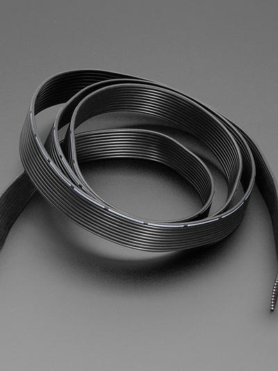 Silicone-Covered Stranded Ribbon Cable - 10 Wire, 24 AWG