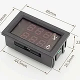 Digital DC Voltmeter/Ammeter 30V 10A - Red/Blue - Image 8