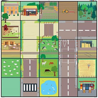 Countryside Mat for Bee-Bot and Blue-Bot