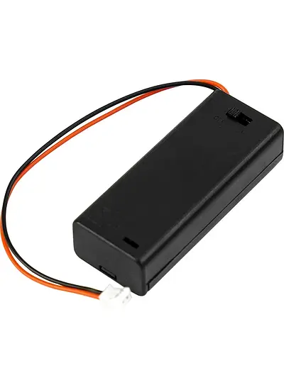 2xAAA Battery Holder with Cover and Power Switch