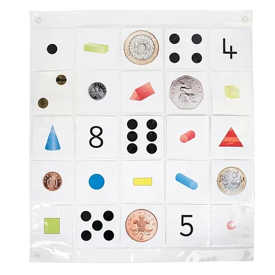 Transparent Pocket Mat 5x5 for Bee-Bot and Blue-Bot