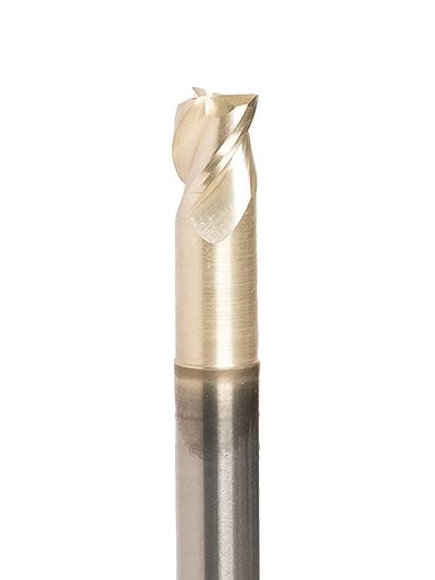 ZrN Coated Flat Stub Cutter - 0.25in Diameter #203Z