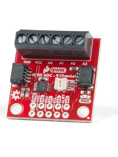 SparkFun Qwiic 12 Bit ADC - 4 Channel (ADS1015)