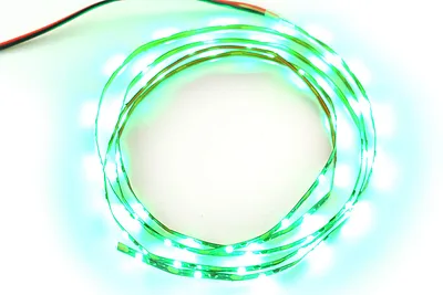 5V Flexible Green LED Strip - 1m, 60 LEDs