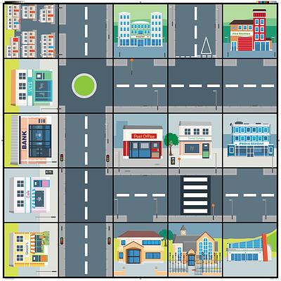 Community Mat for Bee-Bot and Blue-Bot