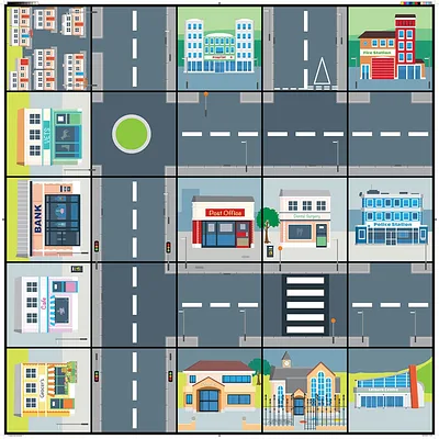 Community Mat for Bee-Bot and Blue-Bot