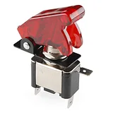Toggle Switch and Cover - Illuminated (Red) - Image 1