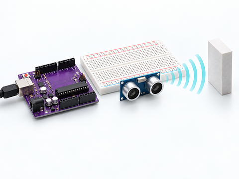 Measure distance with ultrasound