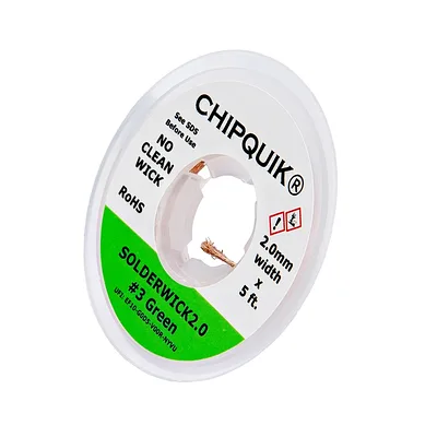 No-Clean Solder Wick #3 - Green