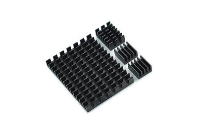 Black Aluminium Heatsink Kit for Raspberry Pi 4B