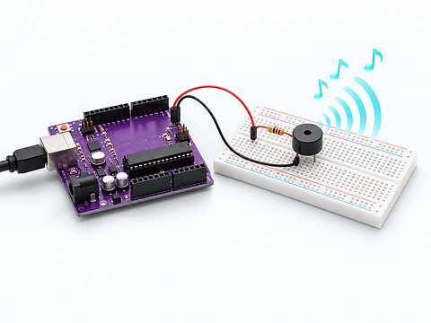 Play a melody on the piezo