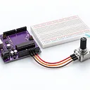 Read a rotary potentiometer