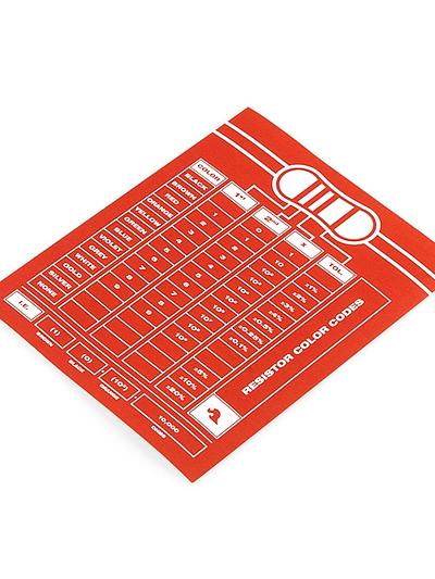SparkFun Resistor Chart Sticker