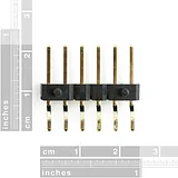 Header - 6-pin Male (SMD, 0.1, Right Angle) - Image 2