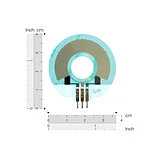 Ultra-Thin Circular Flexible Potentiometer - 0.45mm Graphene - Image 2