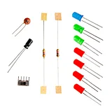Flashing LED Airplane Soldering Kit - White & Red - Image 4