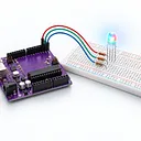 Mix colour with the RGB LED