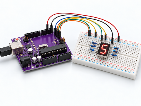 Count on a single seven-segment display