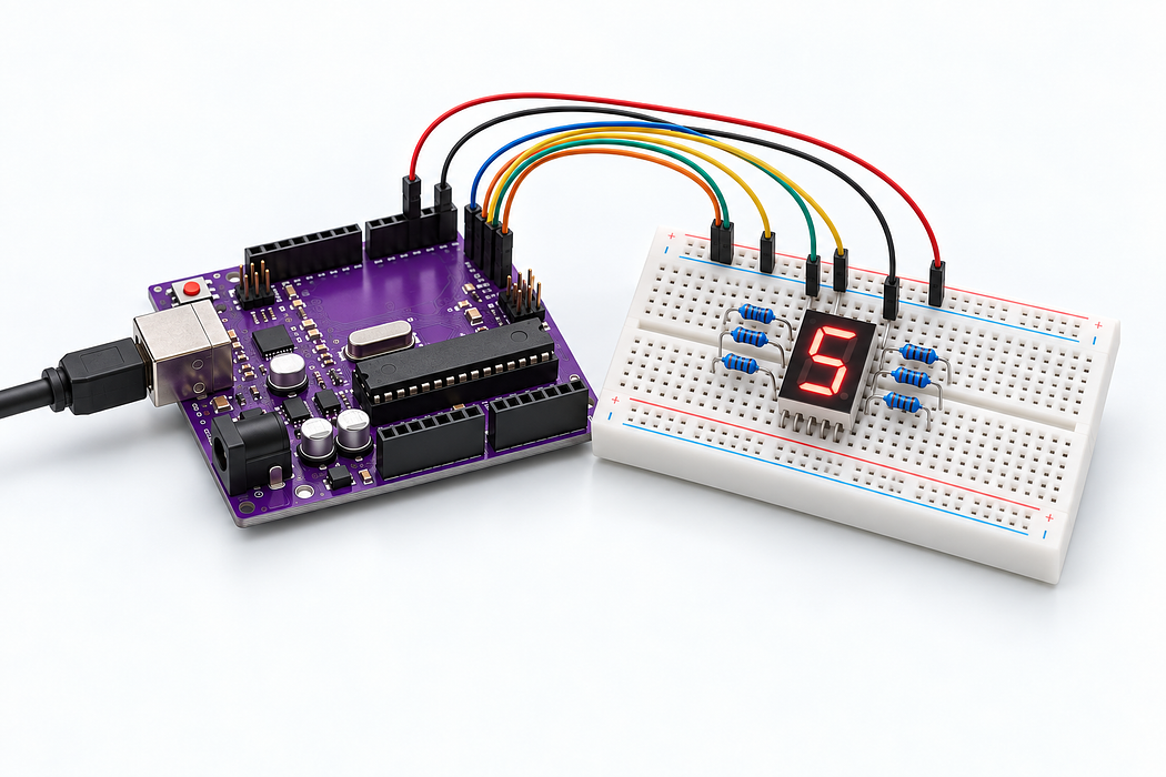 Count on a single seven-segment display