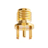 RP-SMA Female 0.8mm PCB Edge-Mount Connector - Image 2